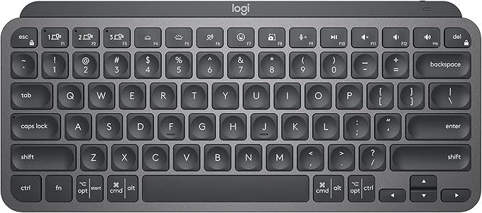 Logitech MX Keys Mini Minimalist Wireless Illuminated Keyboard, Compact, Bluetooth, Backlit, USB-C, Compatible with Apple macOS, iOS, Windows, Linux, Android, Metal Build - Graphite