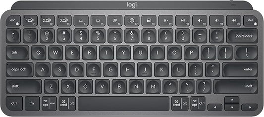Logitech MX Keys Mini Minimalist Wireless Illuminated Keyboard, Compact, Bluetooth, Backlit, USB-C, Compatible with Apple macOS, iOS, Windows, Linux, Android, Metal Build - Graphite