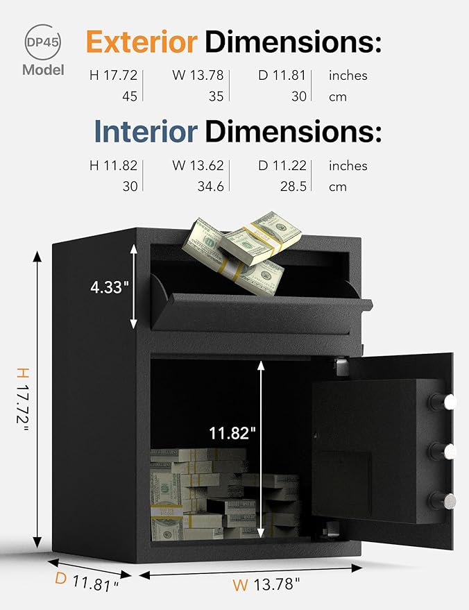 FORFEND Smart Home Safe | WiFi Safebox App Lock/Alarm | Voice Command, Kidnap Alarm, Tamper Detect, Frozen Mode, Sub Account| Digital Safes Anti Theft