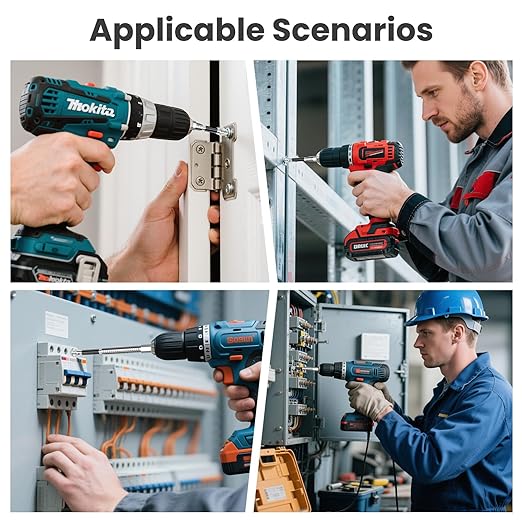 6PCS High Magnetic Drill Bit Set - K5 Impact Resistant Small Screwdriver Set with Anti-Slip Grip, Includes of 25-50-65-75-100-150mm Drill Bits for Electric Screwdriver