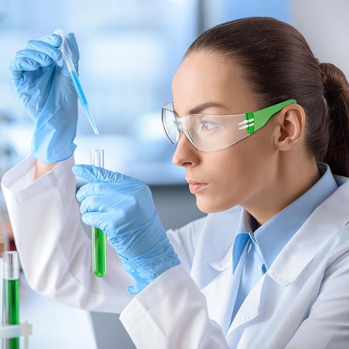 Yunsailing 100 Pack Bulk Safety Glasses Eye Protection Goggles for Women Men DIY Construction Lab