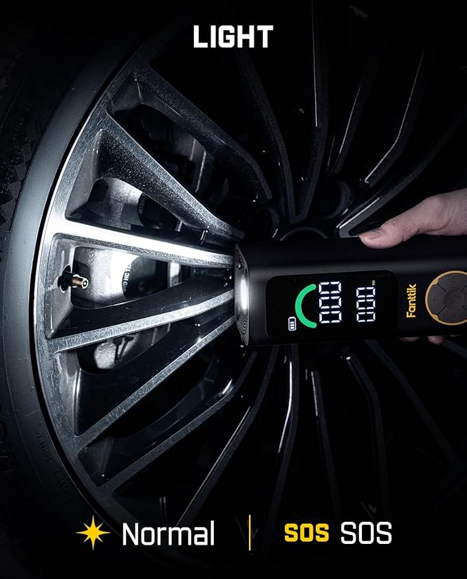 Fanttik X10 Cross Tire Inflator Portable Air Compressor, Fast Inflation/Deflation Air pump, 150PSI Cordless Inflator with Light and Power Bank, Ideal for Car, Bike, Air Mattress, Kayak, Swimming Ring