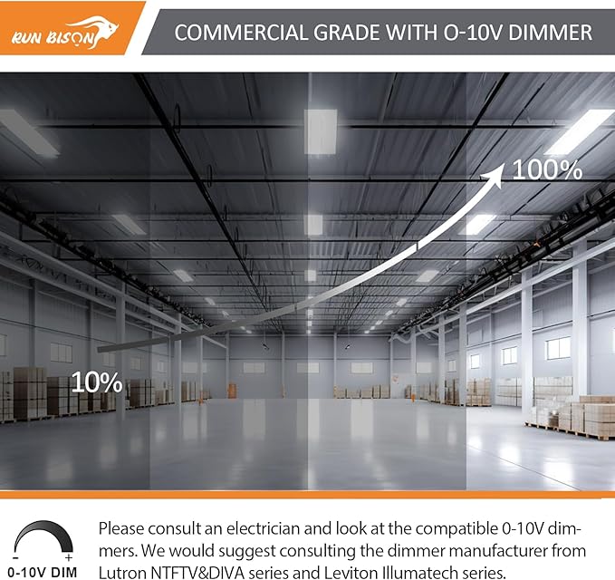 2FT LED Linear High Bay Shop Light with Motion Sensor, 210W High Bay Work Light Fixture, 28350LM, 120-277V, 5000K Daylight Linear Hanging Lighting for Garage, Warehouse, UL&DLC Listed - 4PK