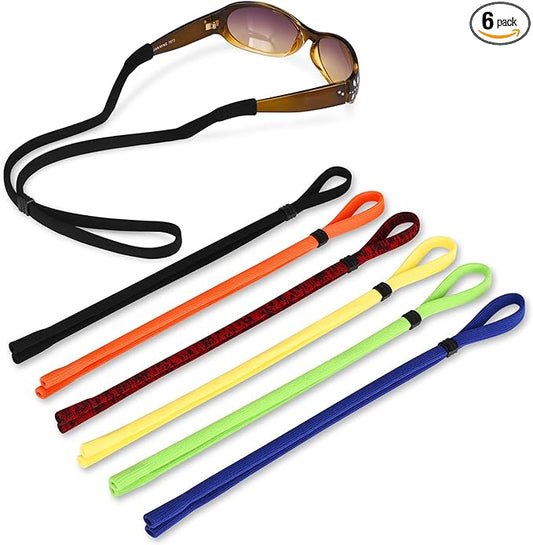 Glasses Strap and Adjustable Strap for Glass Multi Colors Eyewear Retainer Glasses leash for Women Family Set Good to Wear Style Pack of 6