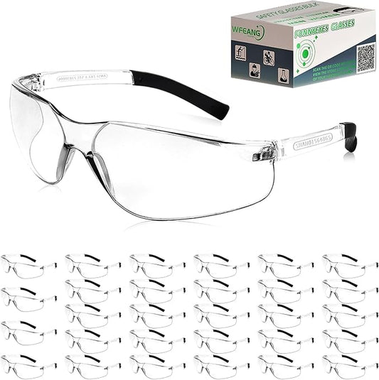 Safety Glasses ANSI Z87.1 Certified for Men & Women - Durable Lab Protective Eyewear for Chemistry & Research
