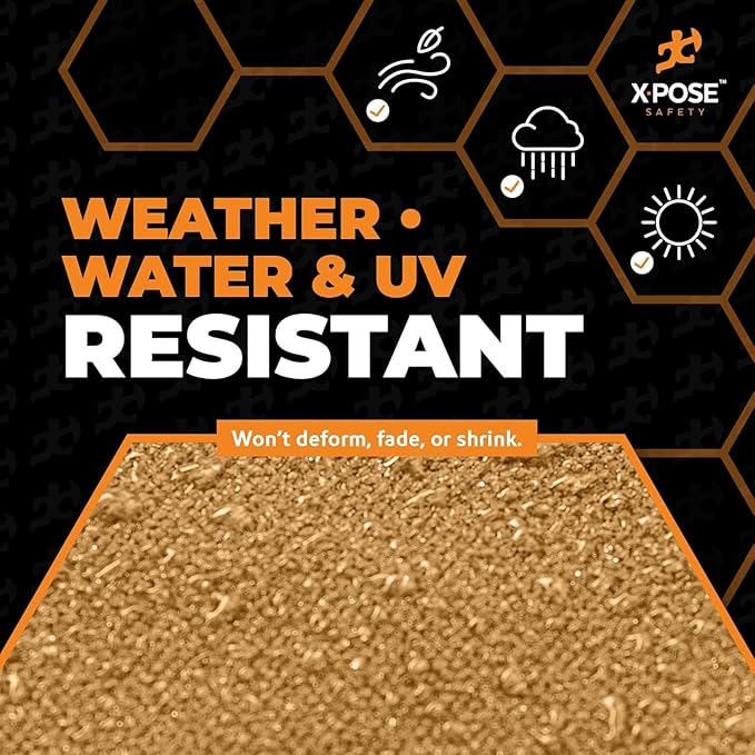 Xpose Safety Canvas Tarp - 10oz Tan Canvas Tarps Heavy Duty Water Resistant with Brass Grommets- Multipurpose Outdoor Tarpaulin for Camping, Canopy, Trailer, Equipment Cover 8' x 10' (2 Pack)