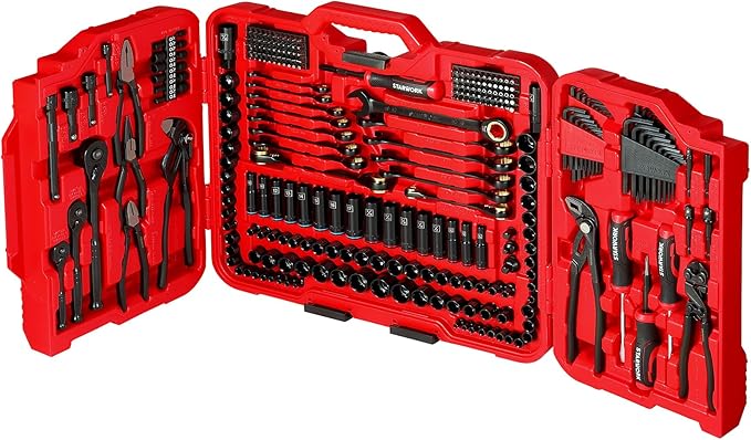 TRUE MECHANIC™ 312-Piece Mechanics Tool Set and Socket Set, Professional【Pliers Wrench Version】 SAE/Metric