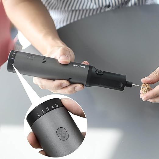 Cordless Rotary Tool Kit, 7.2V with Higher Torque, More Powerful, 5 Speeds 10000 to 28000 RPM, with 42 Accessories, Multi Purposes, Sanding, Polishing, Drilling, Etching, Engraving, DIY Crafts