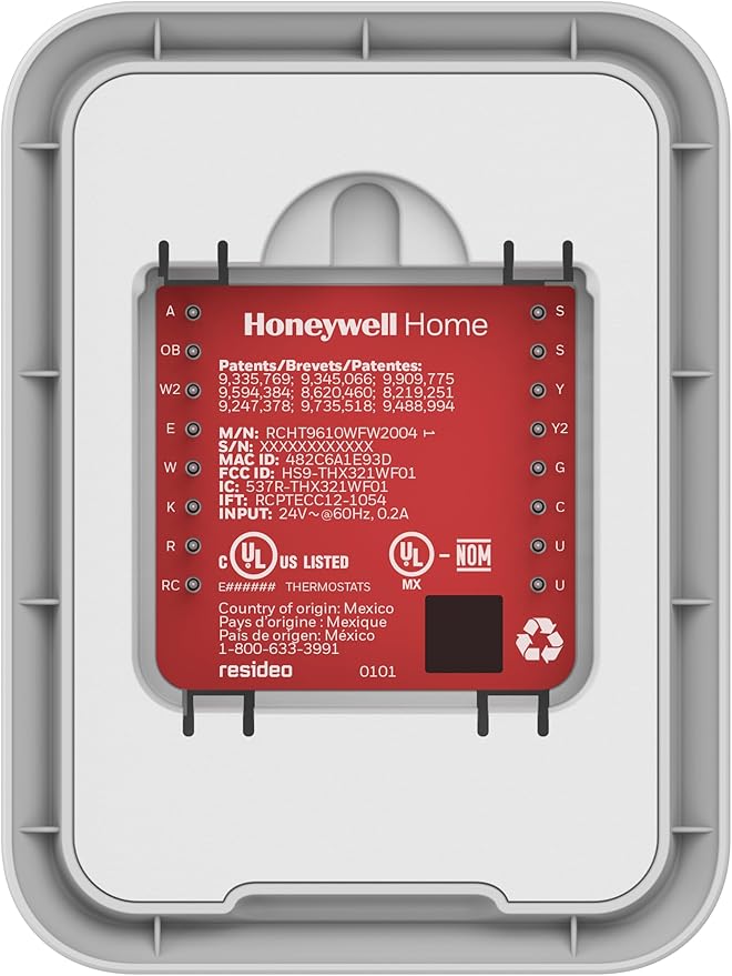Honeywell Home T9 WiFi Smart Thermostat with 1 Smart Room Sensor, Touchscreen Display