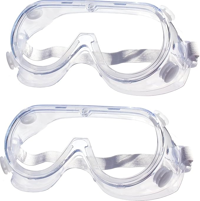 Anti-Fog Safety Goggles ，Adjustable Lab & Science Goggles， Lightweight Design