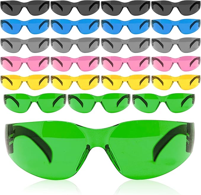 BISON LIFE Keystone Color Lens Safety Glasses | Anti Scratch | Impact Resistance | ANSI Z87.1 Standard | UV 400 Protection