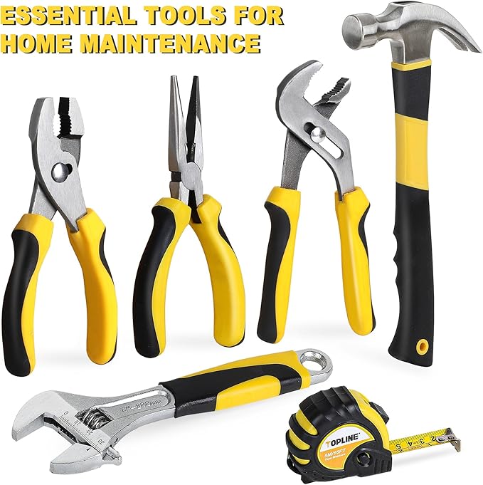 TOPLINE 467-Piece Household Home Tool Sets for Mechanics, 16-Inch Tool Bag with Heavy Duty Home Tool Kit Included, Tool Sets for Men, Tool Kits for Home General Maintenance, Basic Applications