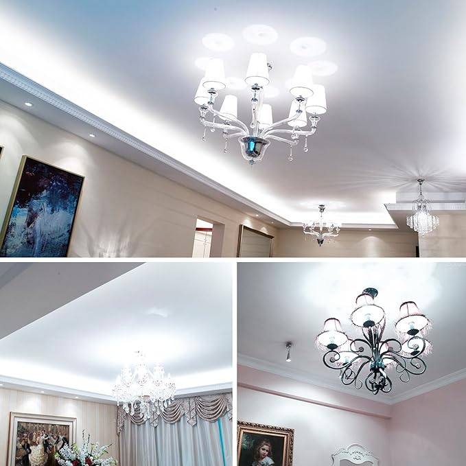 gezee E12 LED Corn Bulbs,15W LED Candelabra Light Bulbs 120 Watt Equivalent, 1500lm, Daylight White 6000K LED Chandelier Bulbs, Decorative Candle, 4.1in*1.2in, Non-Dimmable LED Lamp(3-Pack)