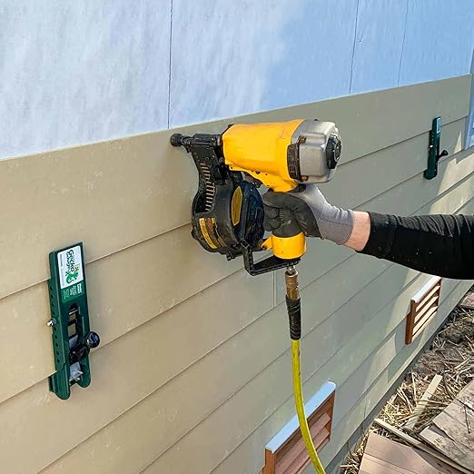 PacTool Gecko Gauge LP Siding Tool, The Original Home Siding Installation Kit - For Use with 7/16 Inch LP Engineered Wood Siding, Includes 2 Gecko Gauge Clamps for One Person Installation