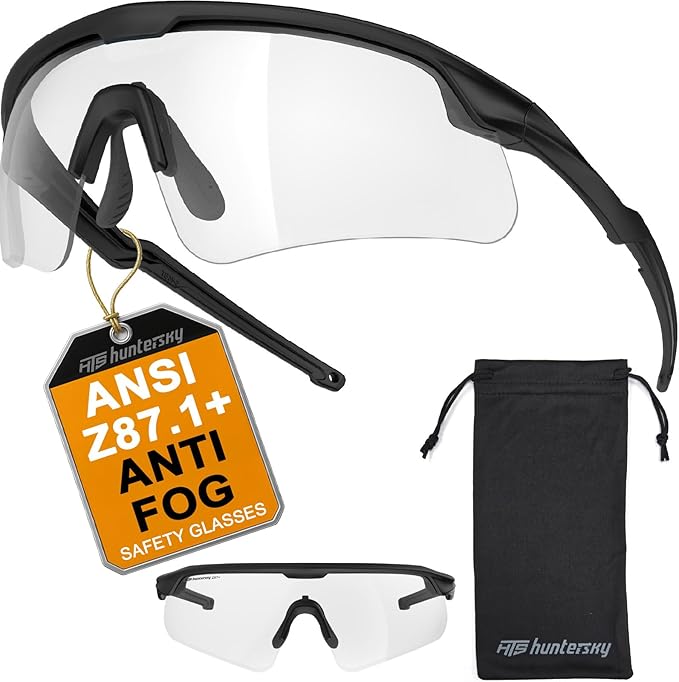 Eye Protection Anti Fog Sport Safety Glasses for Women Men Running Cycling Riding Pickleball Range S54