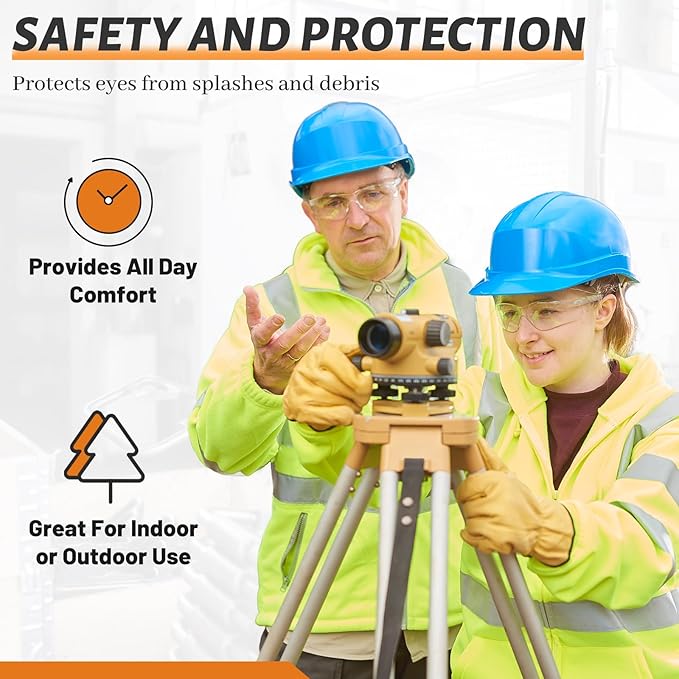 JDHXBMW Safety Glasses for Men Women ANSI Z87 UV Protective Eyewear Bulk Lab Goggles