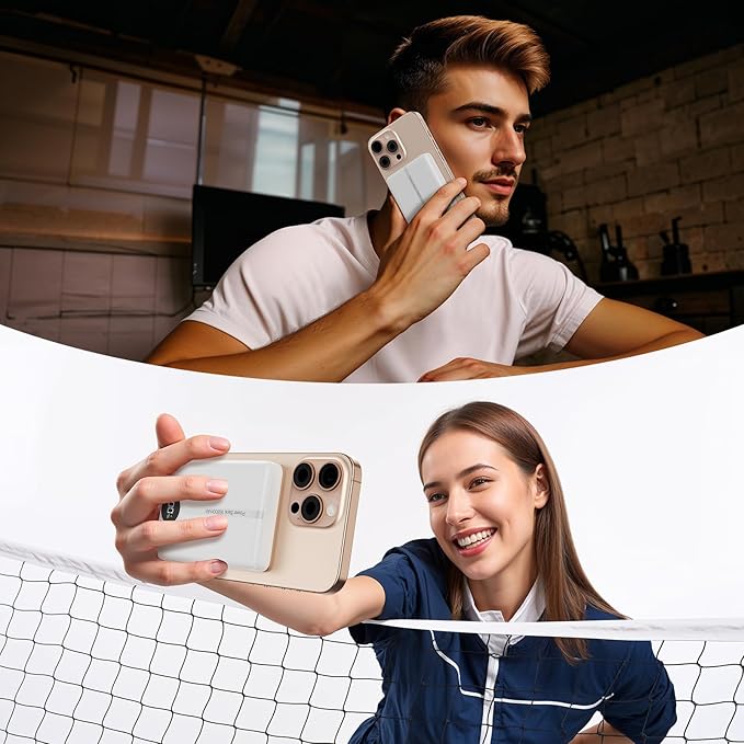 Magnetic Portable Charger, 16800mAh Wireless Power Bank, with 20W USB-C Fast Charging and LED Digital Display Magnetic Battery Pack, Compatible with iPhone 17/16/15/14/13/12 Full Series (2025)
