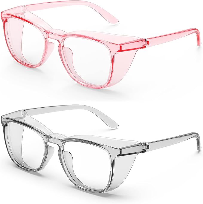 Stylish Safety Glasses, Clear Anti-Fog Anti-Scratch Protective Glasses For Men And Women