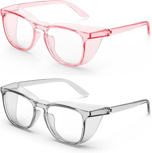 Stylish Safety Glasses, Clear Anti-Fog Anti-Scratch Protective Glasses For Men And Women