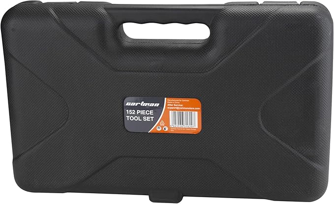 CARTMAN 152-Piece Basic Household Hand Tool Set,with Toolbox Storage Case, All Purpose Home Tool Kit Includes Essential Tools for Office College Repairs Orange