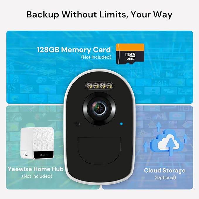 2K Solar Security Cameras Wireless Outdoor, WiFi6 Solar Security Camera for Outside Wireless, Color Night Vision, 2.4/5GHz WiFi, IP66 Weatherproof, Compatible with Alexa, No Monthly Fees