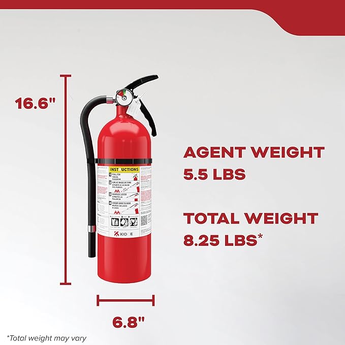 Kidde Multipurpose Fire Extinguisher for Home, Office, Dorm, Residential 3A40BC