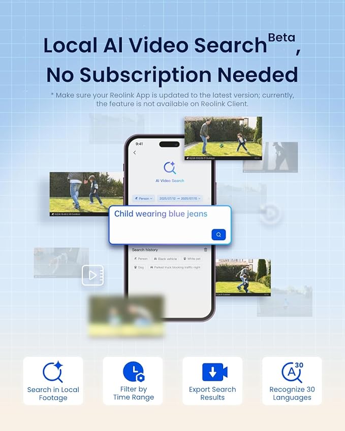 REOLINK Elite Floodlight WiFi, 4K 8MP 180° Panoramic Wired Floodlight Camera, Adjustable 3000 Lumens, Local AI Video Search, Perimeter Detection, Dual-Band Wi-Fi 6, 24/7 Recording, No Monthly Fees