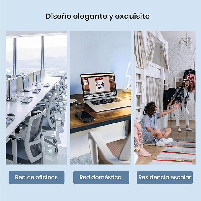 Tenda SG105, 5 Port Gigabit Switch, Unmanaged Home Ethernet Switch, Office Ethernet Splitter, Plug & Play, Plastic Case, Desktop/Wall-Mount, Fanless Quiet, Limited Lifetime Protection