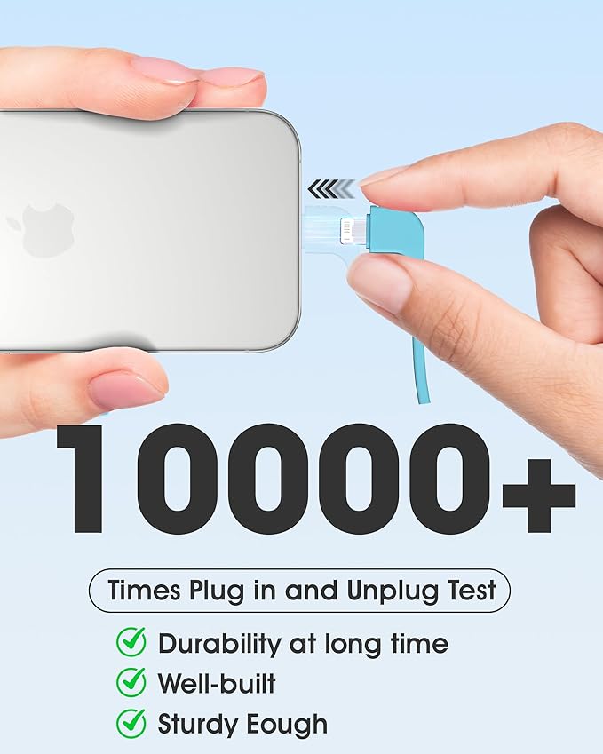 TG90° 5000mAh Portable Charger with Built-in Foldable AC Wall Plug and Cables, USB C Ultra Small Power Bank External Battery Pack Compatible with iPhone 16 15 14 13 12 Samsung S22 S21 Google iPad