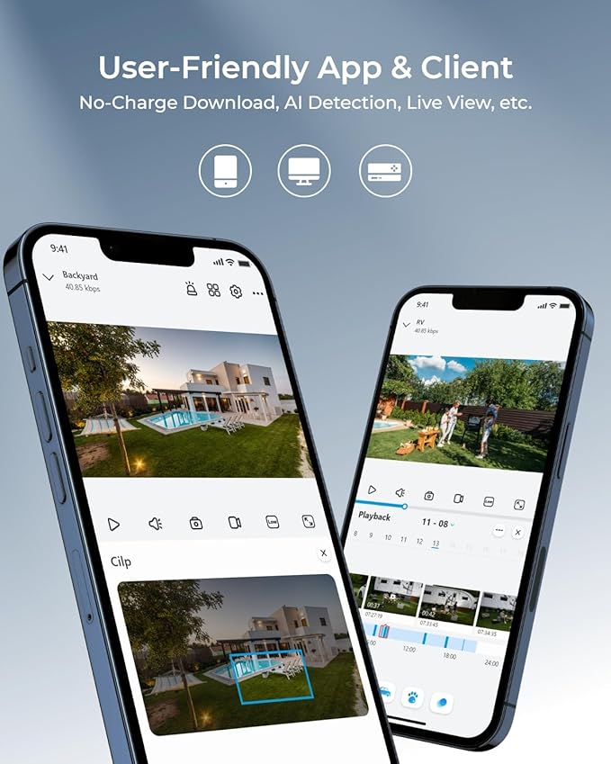 REOLINK Wireless Outdoor Security Camera Lumus 2K, Upgraded 4MP Spotlight Color Night Vision, 2.4/5GHz Dual-Band WiFi Plug in Camera, Smart Person/Vehicle/Animal Detection, Two-Way Talk, Local Storage