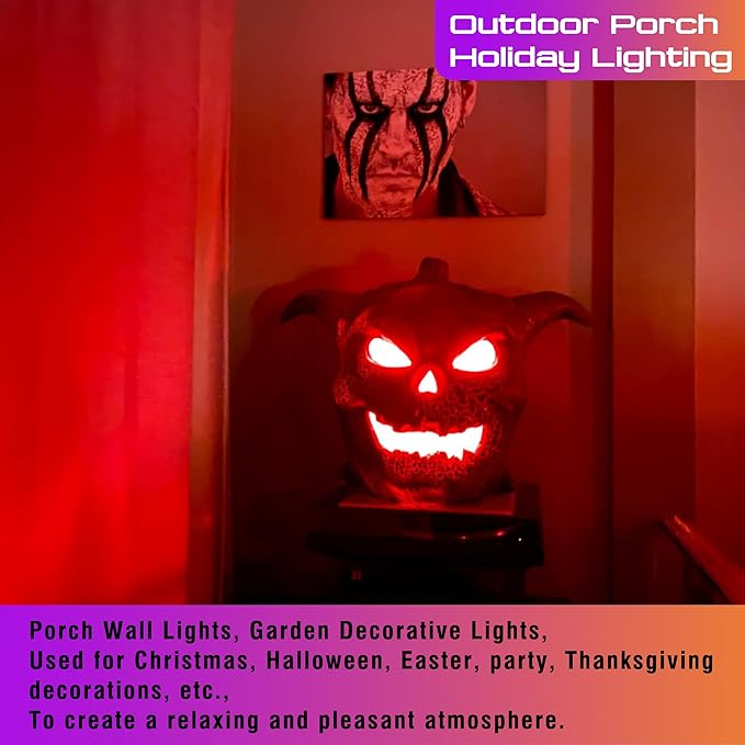 E12 Candelabra Red Light Bulbs for Sleep 25w-40w Equivalent, 625nm Red Light Bulbs 3W 300LM, G45 Blue Light Blocking, E12 Small Base for Bedroom Porch Christmas Holiday Festival, Non-Dimmable, 2 Pack