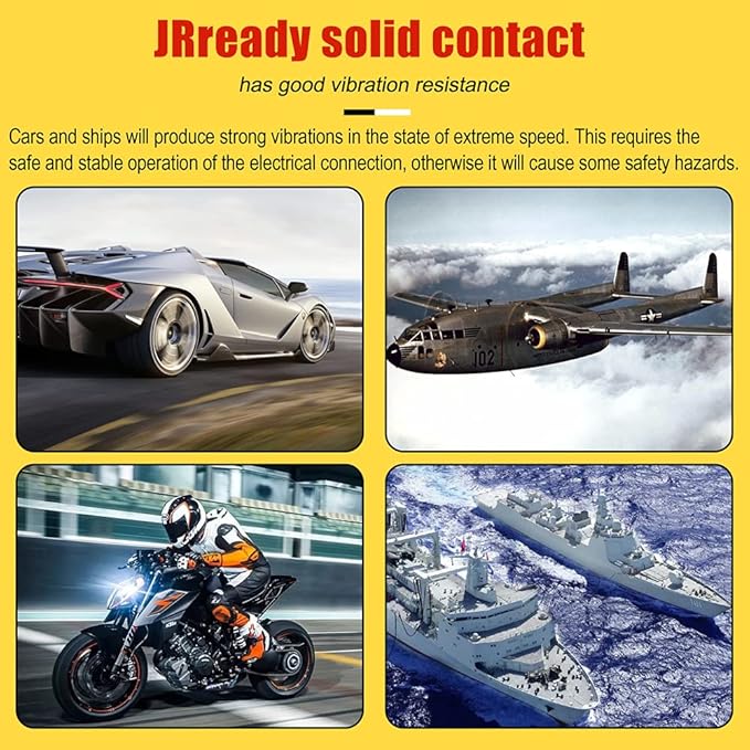 JRready ST6260 DTM Series Connector Closed Barrel Terminals Kit Size 20 Solid Contacts 40 PCS Male 0460-202-20141 and 40 PCS Female 0462-215-20141 for Deutsch 22-20 Awg Barrel Connector