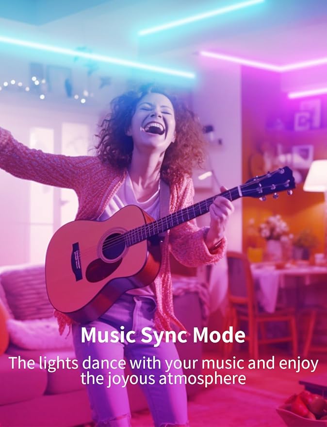 COB RGB LED Strip Lights, Bright 20ft RGB COB LED Lights for Game Room Bedroom Kitchen Lighting Home Decor LED Light Strip with 44 Keys Remote Smart App Control Music Sync Color Changing