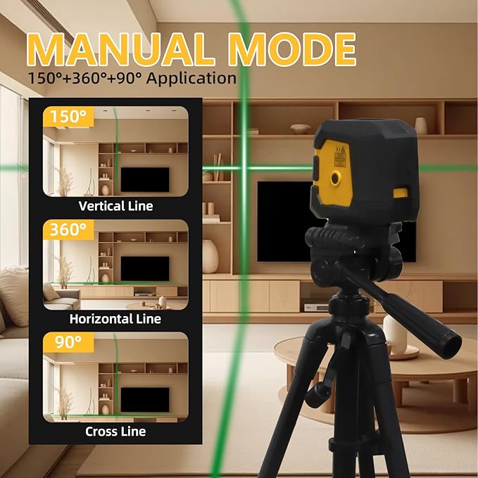 Laser Level, 100FT Self Leveling Laser Level,Single Laser Module, Suitable for Hanging Paintings, Tiling, Decoration and DIY Interior Construction(Laser:Class IIIa, 1.0mW -1.3MW)