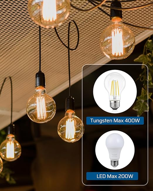 DEWENWILS Outdoor Dimmer for String Lights, Smart Dimmer Plug with Remote, Compatible with Alexa & Google Home, Waterproof, 100FT Range, Remote Dimming for Dimmable LED/Tungsten Bulbs, FCC Certified