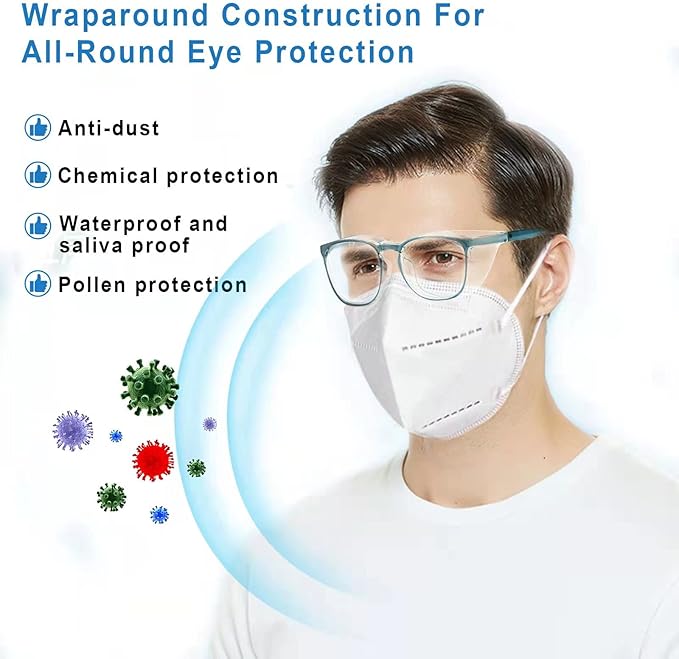 Safety Glasses Goggles For Women Nurses Protective Eyewear,Anti Fog Safety Goggles