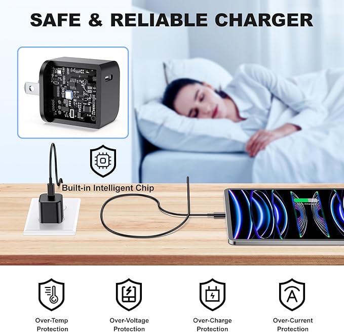 USB C Charger Cube, Agtray 2-Pack Mini Type C Fast Charging Blocks Phone Charger Box Wall Plug Travel Power Adapter for iPhone 16 15 14 13 12 11 Pro XR, iwatch 10 9, Samsung Galaxy S25 S24 A16 A15 A14