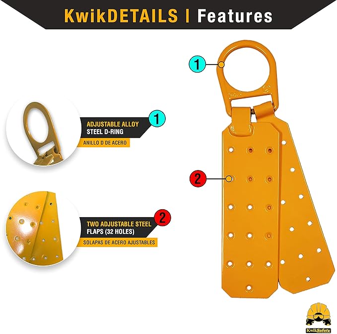 KwikSafety - Charlotte, NC - Cobra 20' KIT [Cable Self Retracting Lifeline + 3FT Cross Arm Strap + Roof Anchor] Class 1 SRL ANSI OSHA Retractable Fall Arrest Construction Roofing PPE Gear