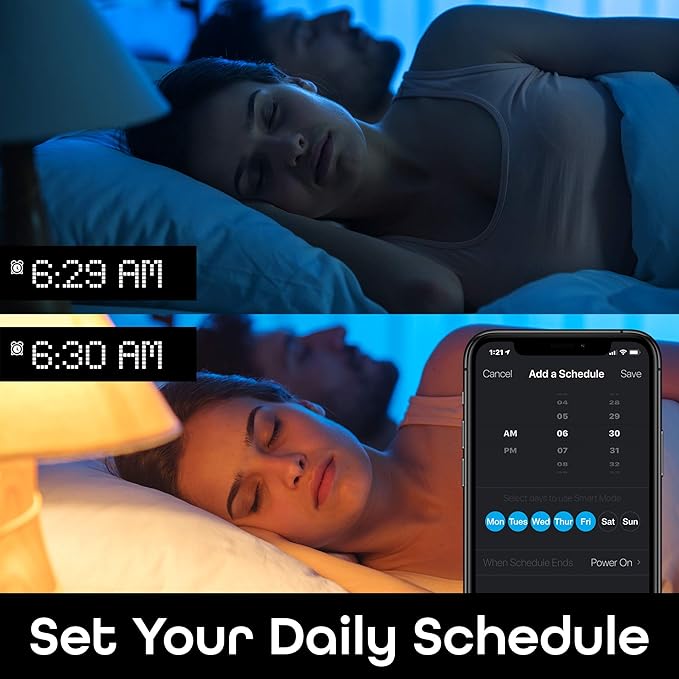 Geeni LUX Edison B11 Filament WiFi LED Smart Bulb, B11 Candelabra, 4W, E12 Base, Dimmable, White Light, Compatible with Amazon Alexa & Google Home - No Hub Required- 4 Pack