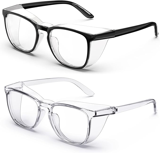 Stylish Safety Glasses, Clear Anti-Fog Anti-Scratch Protective Glasses For Men And Women