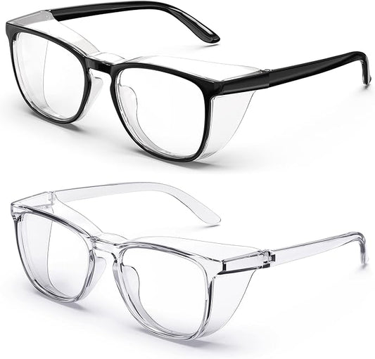 Stylish Safety Glasses, Clear Anti-Fog Anti-Scratch Protective Glasses For Men And Women