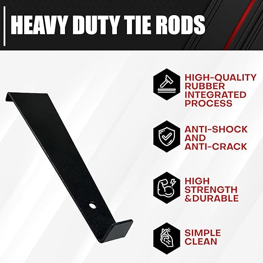 C&T 12.2In Pull bar for Vinyl Plank Flooring, Heavy Duty Laminate Wood Flooring Installation Set, Black