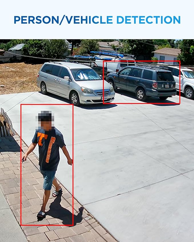 4COVR PoE AutoFocus 32 Channel Security Camera System AI Human Vehicle Detection, 24x 5MP 4X Optical Motorized Zoom IK10 Vandal-Proof Dome IP Camera IP67 with Mic, 4K UHD NVR 8TB HDD, LY57BA5M3224