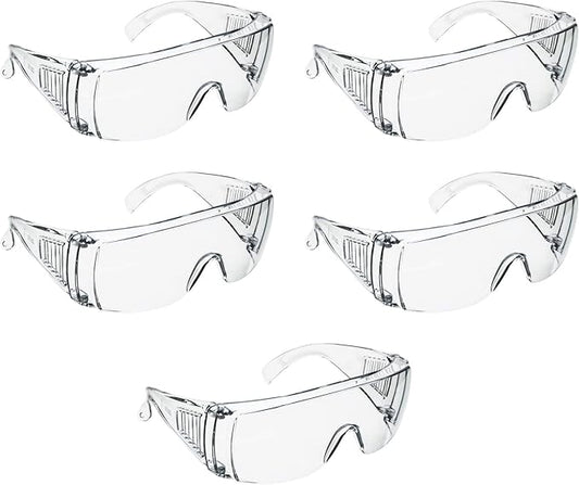 EISCO Vented Safety Glasses - Anti-Fog, Impact Resistant - UV Protection - Sideshield - Fits Over Eyeglasses - Ideal for Labs