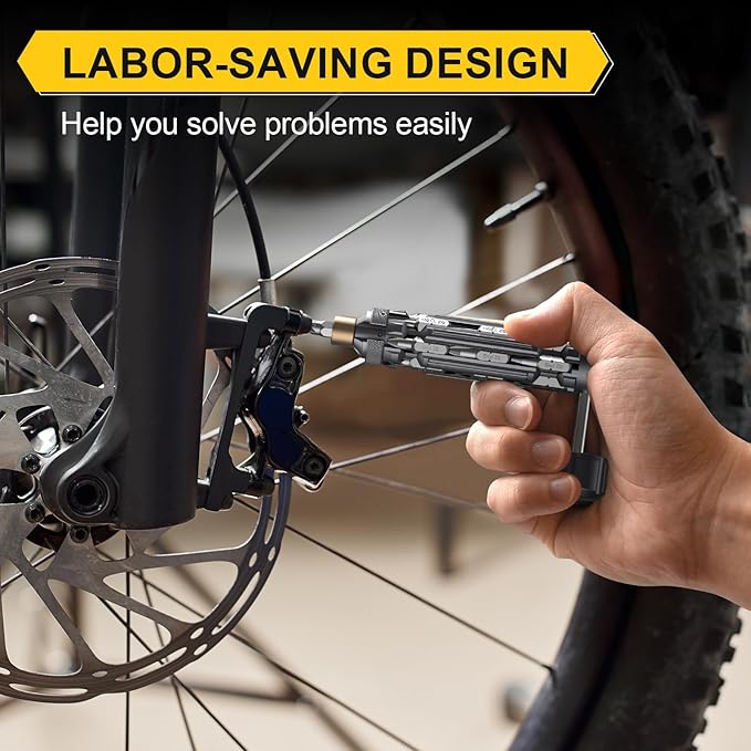 JOREST 19 in 1 Multibit Screwdriver Set EDC Multi Screwdriver Tool All in One, Birthday Gifts Ideas for Men Him Dad, Magnetic Screw Driver with Torx Phillips Hex, Pocket Repair Kit for Bike, Furniture