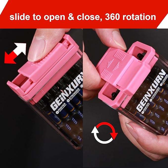 Impact Security Torx Screwdriver Bits Set,90 Pcs 1" Magnetic (TT10/TT15/TT20/TT25/TT30) S2 Steel Multi Hollow Star Driver Bits with Colorful Box