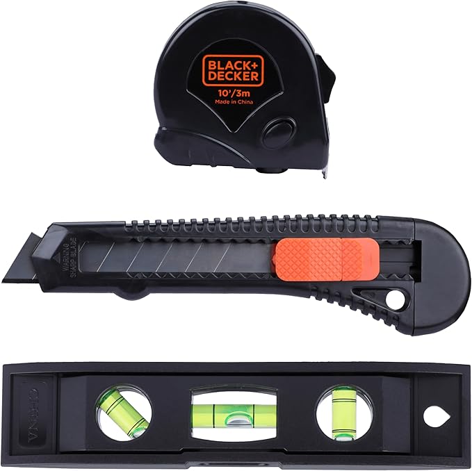 BLACK+DECKER 20V MAX Drill & Home Tool Kit, 34 Piece (BDCD120VA), Orange