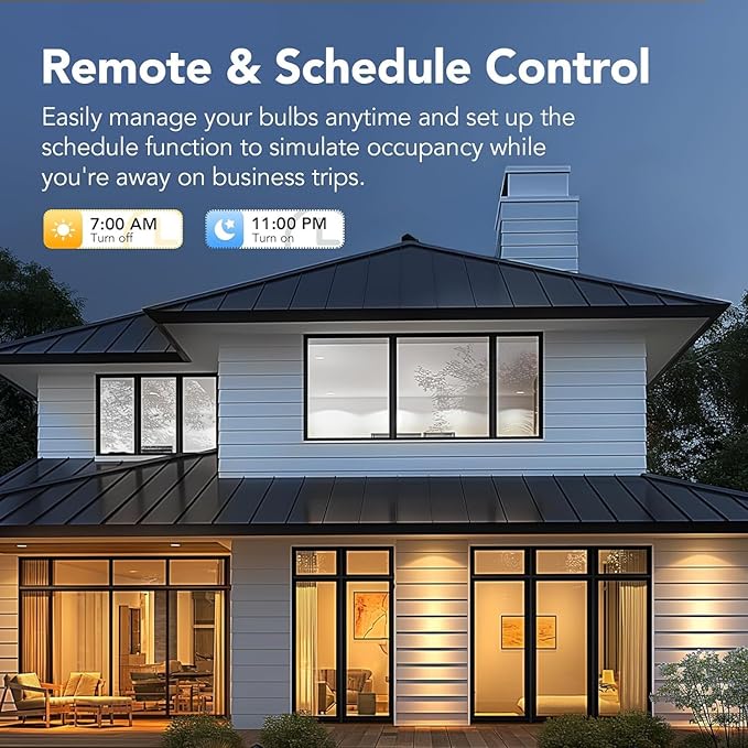 OREiN Smart Edison Light Bulbs with Smart Button, WiFi ST19(58) Vintage Light Bulbs E26 Base, 800lm Dimmable 2700K-6500K Tunable White, Smart Filament Bulb That Work with Alexa, 60W Equivalent, 4Pack