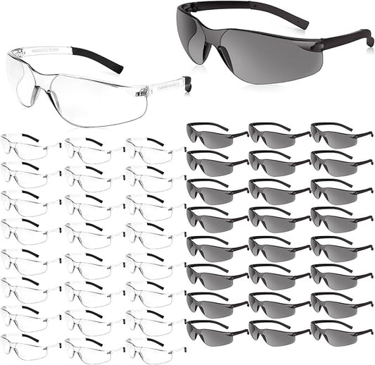 Safety Glasses for Men Women ANSI Z87.1 Safety Glasses Bulk Protective Eyewear Scratch-Resistant
