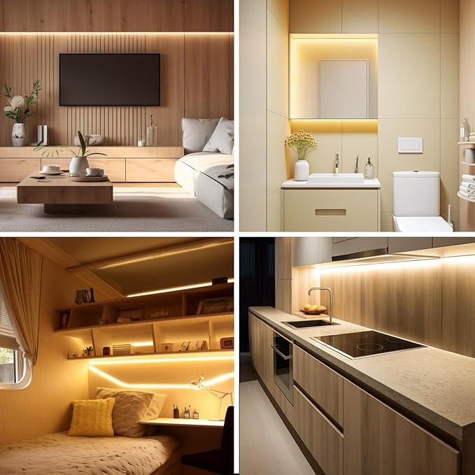 Neon LED Strip Light 32.8Ft, 2700K Warm White Flexible LED Neon Rope Lights Outdoor, Silicone LED Strip Lights IP67 Waterproof Dimmable for Gaming Bedroom Indoor Outdoor Home Decor (32.8FT)